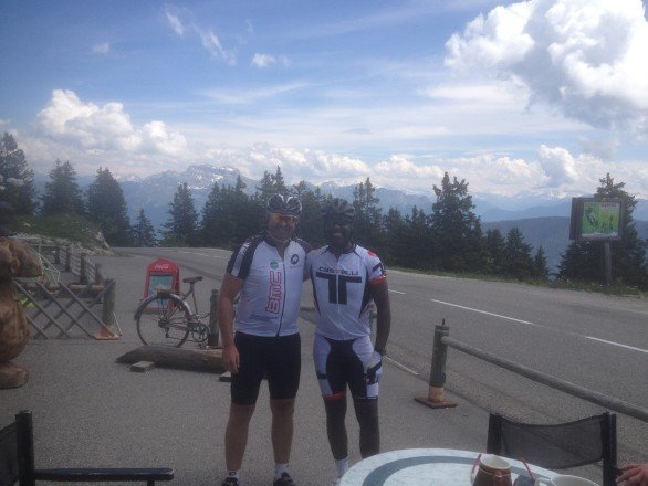 All smiles after a practice run up Annecy-Semnoz. (2nd July, 2013)