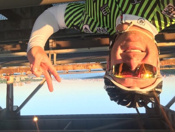 All smiles at the starting line of the 2016 Gran Fondo New York. (May 15, 2016)