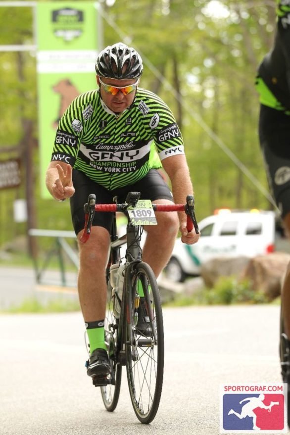 Cruising up Bear Mountain.