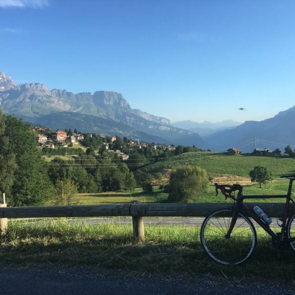 View from just down the road from the Chalet.