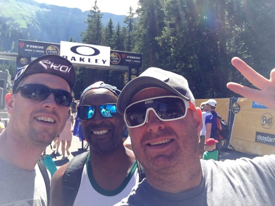 All smiles and excitement at the Race Village.