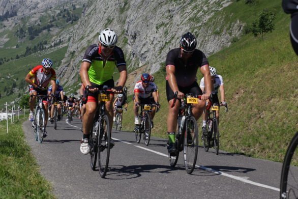 The last couple of kilometers of La Combiere with my new mate Adrian. It was starting to get hot!