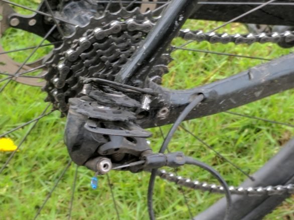 I was desperate to finish within 36 hours - my rear derailleur had other ideas.