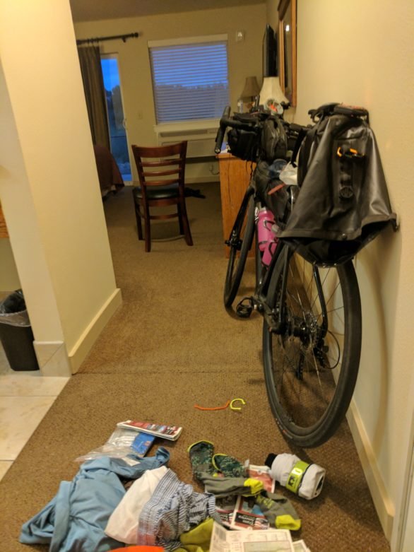 Its mighty tough to pack your bags when you're still half asleep.